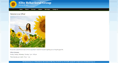 Desktop Screenshot of elitebehavioral.com