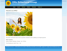 Tablet Screenshot of elitebehavioral.com